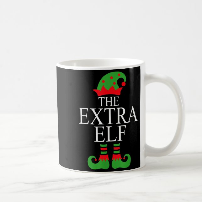 Taza De Café Extra Elf Family Matching Christmas Group Pajama M (Derecha)