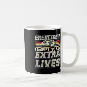 Taza De Café Extra Lives Gracioso Video Game Controller Retro G
