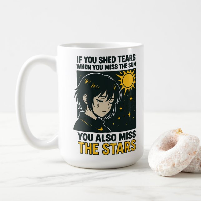 Taza De Café Extrañar las estrellas (Con donut)