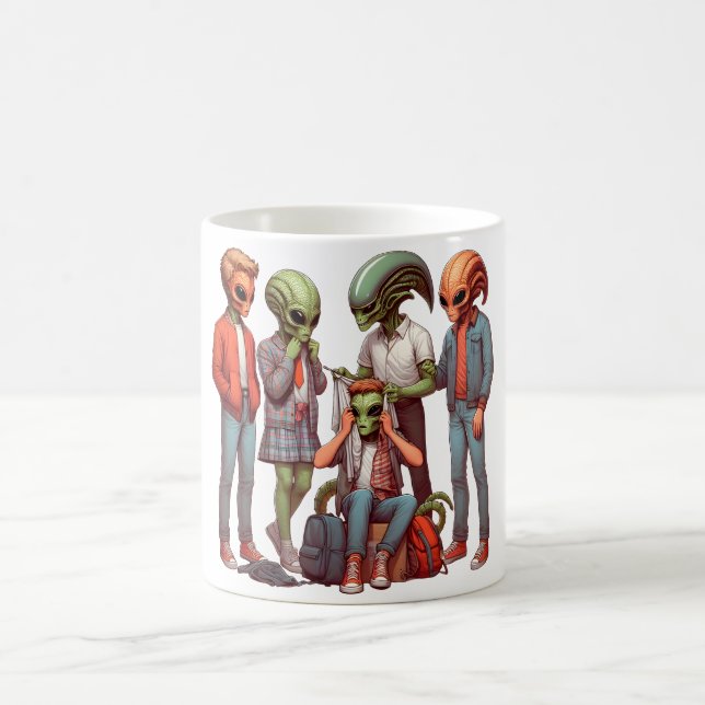 Taza De Café Extranjero Campout: Aventura Cósmica (Centro)