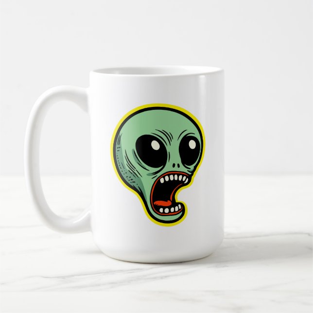 Taza De Café Extranjero gritando (Izquierda)
