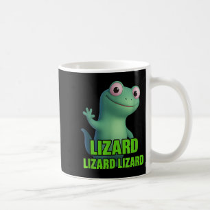 Taza De Café Extraño Cómnito Hombres Hombres Lizard Liz