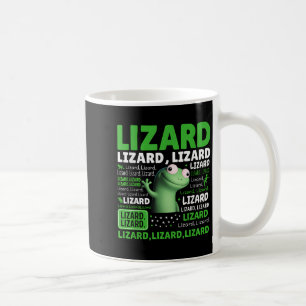 Taza De Café Extraño Cómnito Hombres Hombres Lizard Liz