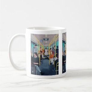 Taza De Café Extraño en el autobús Pintura de Alfred Fox