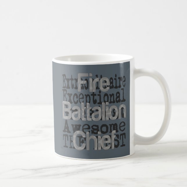 Taza De Café Extraordinario Jefe del Batallón de Fuego (Derecha)
