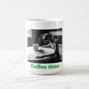 Taza De Café Extraterrestre de la hora del café