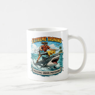 Taza De Café Extreme Ironing Shark Mug