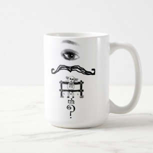 Taza De Café Eye Mustache Ewe Uh Question Mug