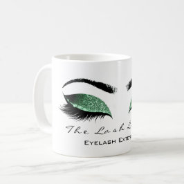 Taza De Café Eyelash Extension Beauty Studio Cali Green Purpuri