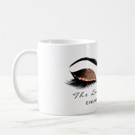 Taza De Café Eyelash Extension Beauty Studio Coffe Purpurina