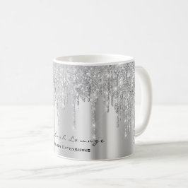 Taza De Café Eyelash Makeup Artist Bridal Sweet 16th Silver