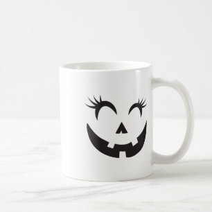 Taza De Café Eyelashes - Traje de cara de calabaza para ropa de