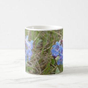 Taza De Café F3 Flores Silvestres Azules Penstemon Azul Delgado