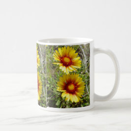 Taza De Café F8 Flor silvestre amarilla Gaillardia