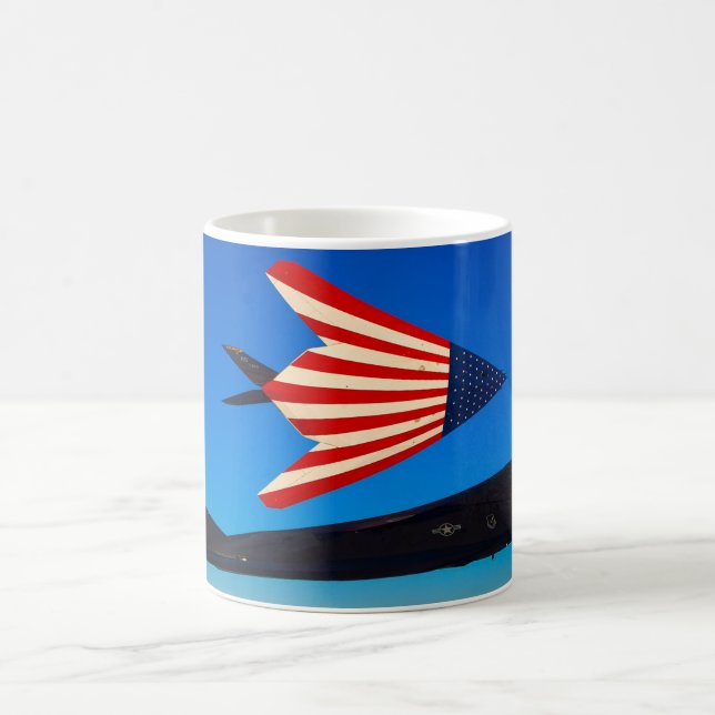 Taza De Café F-117 NIGHTHAWK Patriotic Mug (Centro)