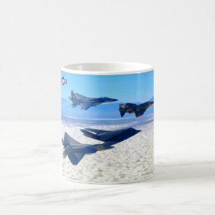 TAZA DE CAFÉ F-117A NIGHTHAWK - F-4 F-15 F-22