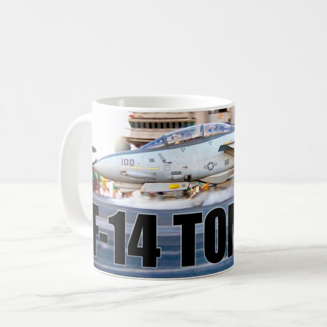 TAZA DE CAFÉ F-14 "LANZAMIENTO" TOMCAT (Anverso izquierdo)