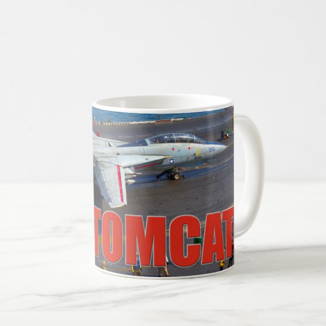 TAZA DE CAFÉ F-14 "LANZAMIENTO" TOMCAT (Anverso derecho)