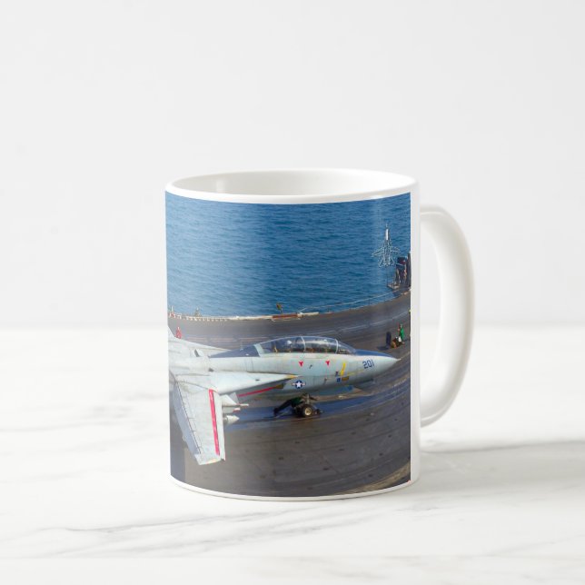 TAZA DE CAFÉ F-14 TOMCAT “LANZAMIENTO” (Anverso derecho)