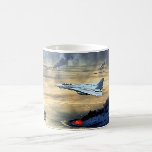 TAZA DE CAFÉ F-14 TOMCAT "PATRULLA DESIERTA" (Centro)