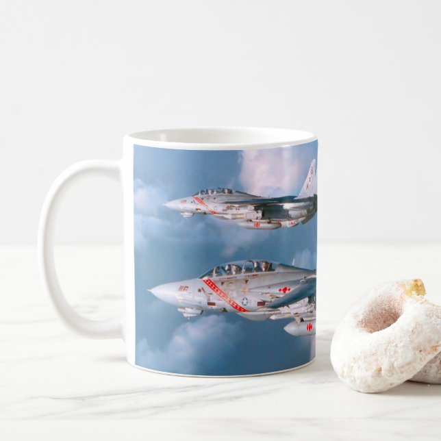 TAZA DE CAFÉ F-14 TOMCAT "WINGMAN" (Con donut)