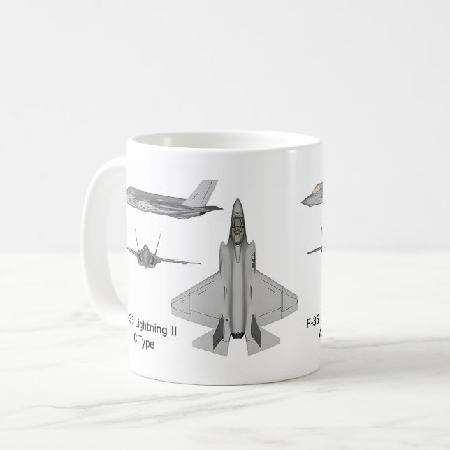 Taza De Café F-35 Lightning II (Anverso izquierdo)