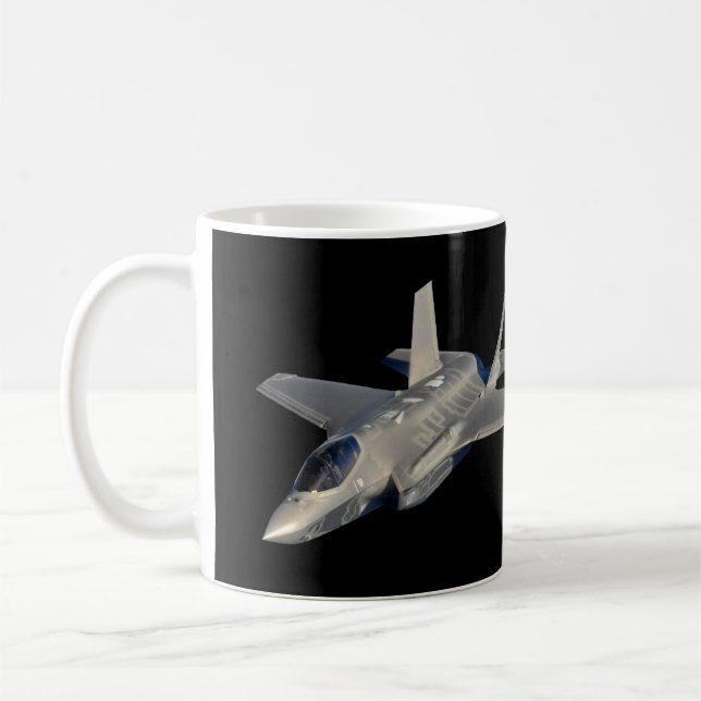 Taza De Café F-35 Luchador Lightning II Panther Jet (Izquierda)