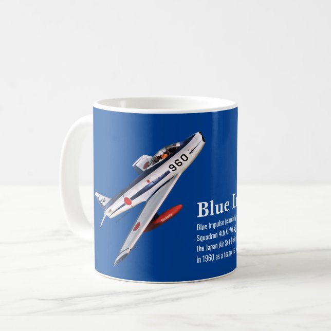 Taza De Café F-86F Blue Impulse ブルーインパルス (Anverso izquierdo)