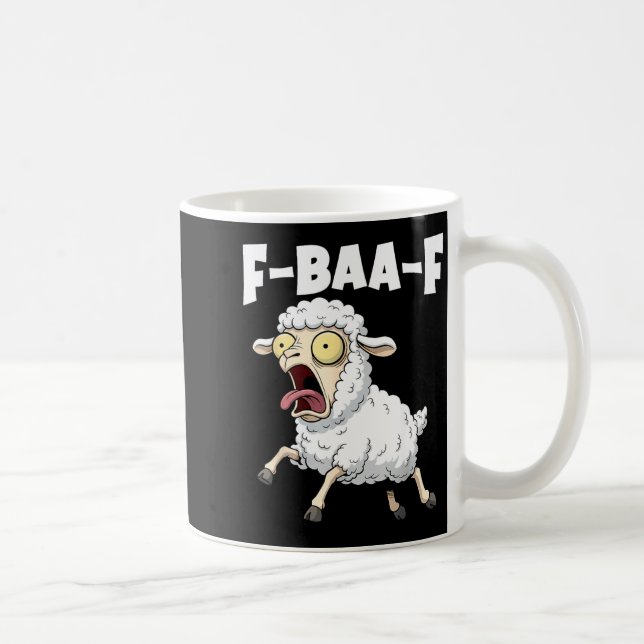 Taza De Café F-baa-f Meme – Funny Screaming Meme Graphic  (Derecha)