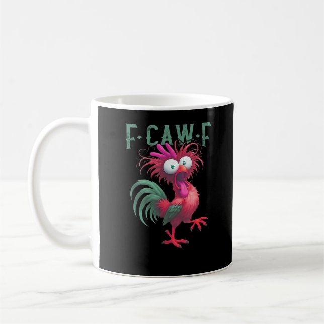Taza De Café F-Caw-F Chicken Minimal Clean (Izquierda)