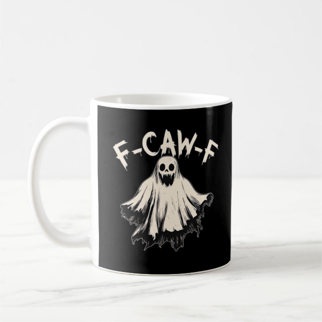 Taza De Café F Caw F Raven Retro Classic Style (Izquierda)