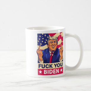 Taza De Café F%ck You Biden Funny Trump