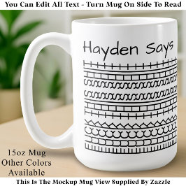 Taza De Café F**k This Shit-Hidden Message 144BW Funny Office