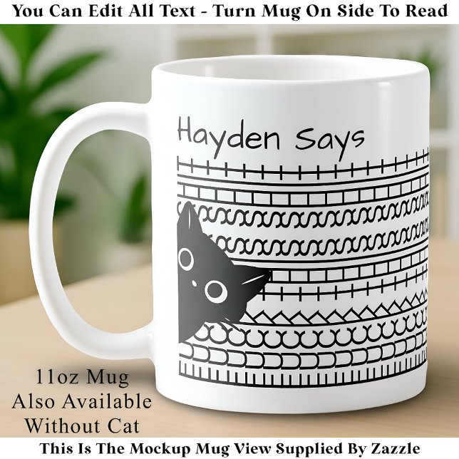 Taza De Café F**k This Shit-Hidden Message Funny Cat Lover (Subido por el creador)