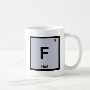 Taza De Café F - Símbolo de la tabla periódica de la química