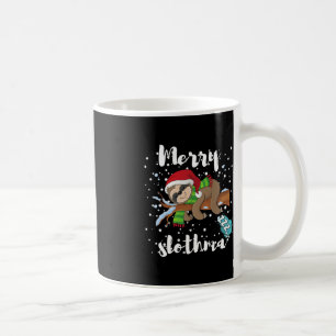 Taza De Café Fa de los Navidades de Feliz Navidad Lazy Sloth Lo