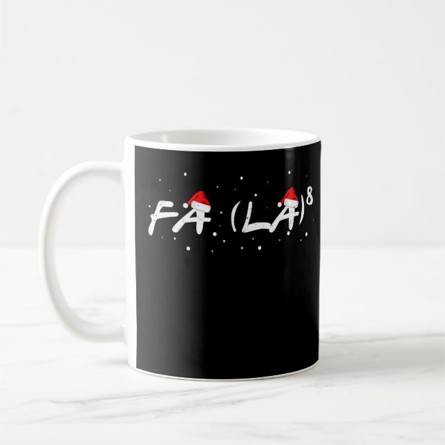 Taza De Café Fa La 8 Navidades Math Teachers Students Graciosas (Izquierda)