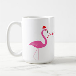 Taza De Café Fa la la la Flamingo Holiday Mug