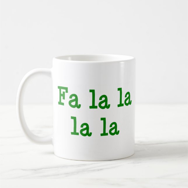 Taza de café Fa la la la la (Izquierda)