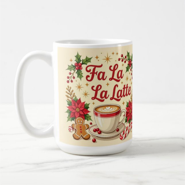 Taza De Café Fa la la latte gingermen cookies (Izquierda)