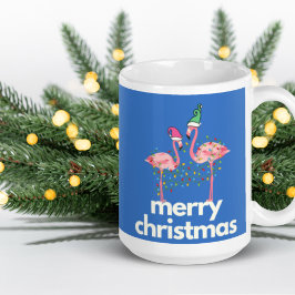 Taza De Café Fa la la mingo Navidades Flamingo Coffee Mug