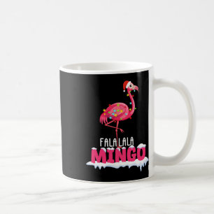 Taza De Café Fa La Mingo Navidades de Flamingo Cuelgan Gorra Ro