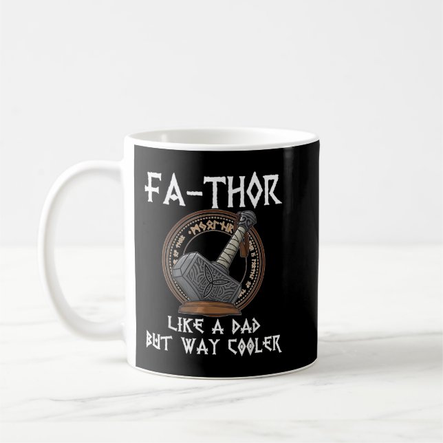 Taza De Café Fa Thor padre día de los padres día regalo camiset (Izquierda)