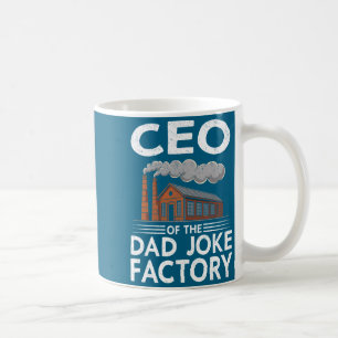 Taza De Café Fábrica de chistes de papá divertidos para hombres