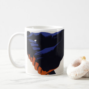 Taza De Café Fábrica de negocios vintage, producción de fabrica