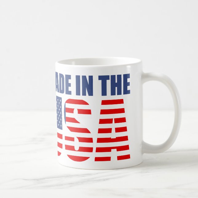 Taza De Café fabricada en ee. uu. (Derecha)
