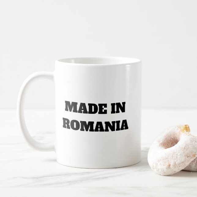 Taza De Café Fabricado en Rumania (Con donut)