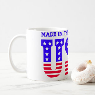 Taza De Café Fabricado en USA American TEXT