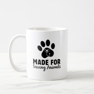 Taza De Café Fabricado para salvar animales mascota pew Vet Tec