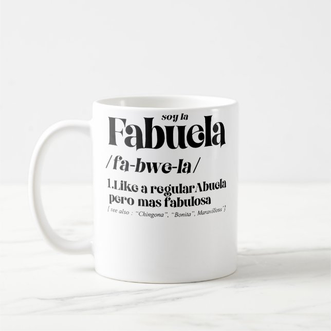 Taza De Café Fabuela Fabulosa Definition (Izquierda)